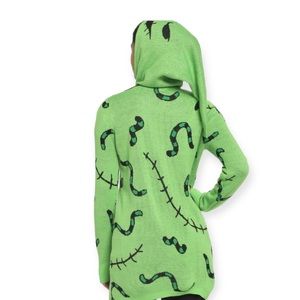 The Nightmare Before Christmas Oogie Boogie Drape Girls Cardigan